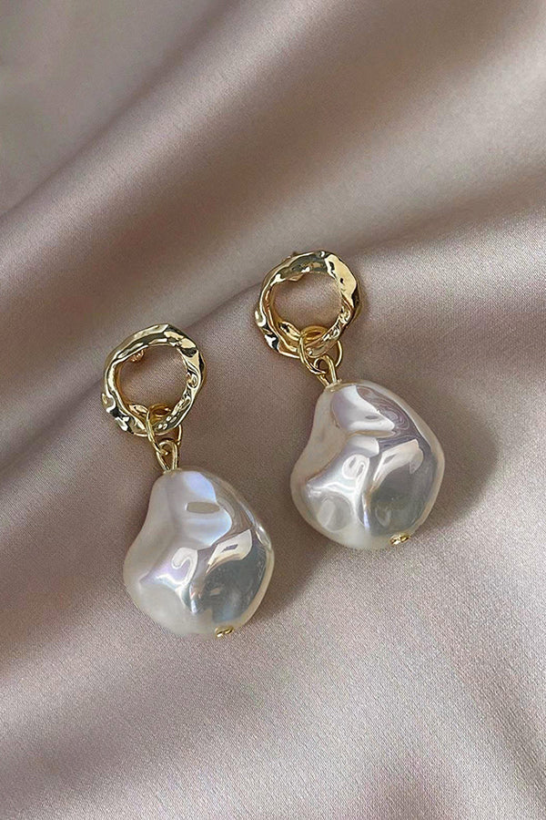 And Simple Pearl Earrings