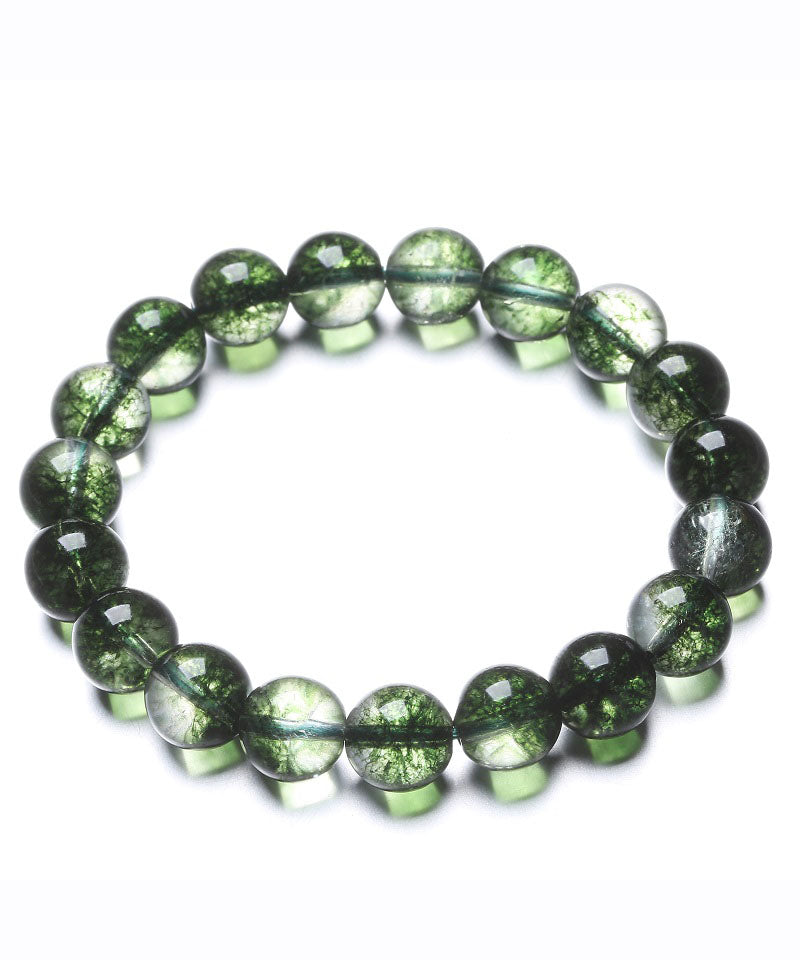 Green Ball Crystal Beaded Bracelet