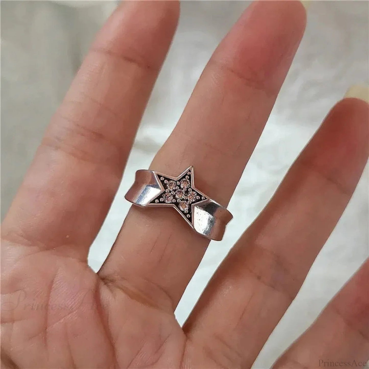 Gothic Cross Heart Ring