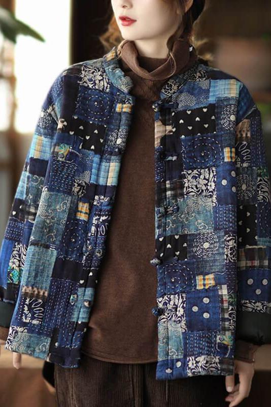 Limited Stock- Retro Thick Warm Print Cotton Coat