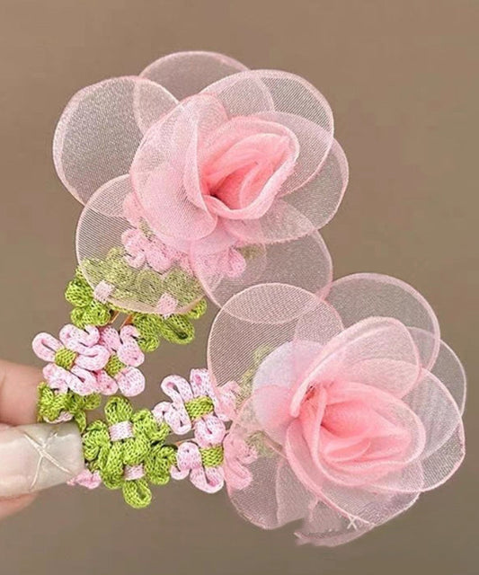 Green Tulle Weave Hairpin