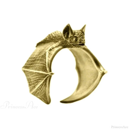 Antique Halloween Bat Gothic Ring