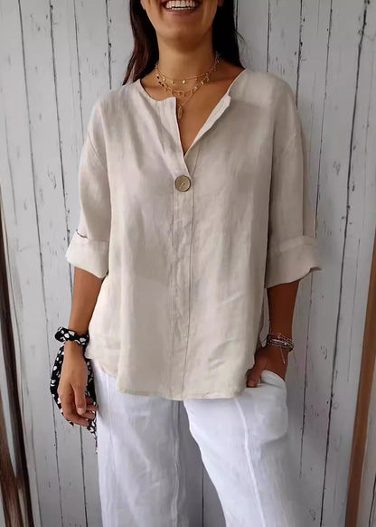 Navy O Neck Cotton T Shirts Top Summer