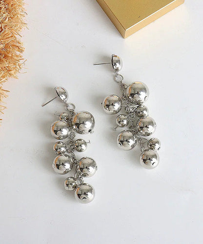 Japanese and Korean Bead Tassel Stud Earrings