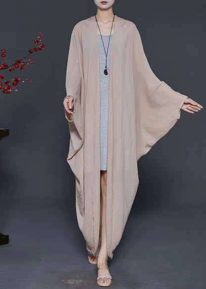 Italian Khaki Oversized Cotton Upf 50+ Cardigans Spring