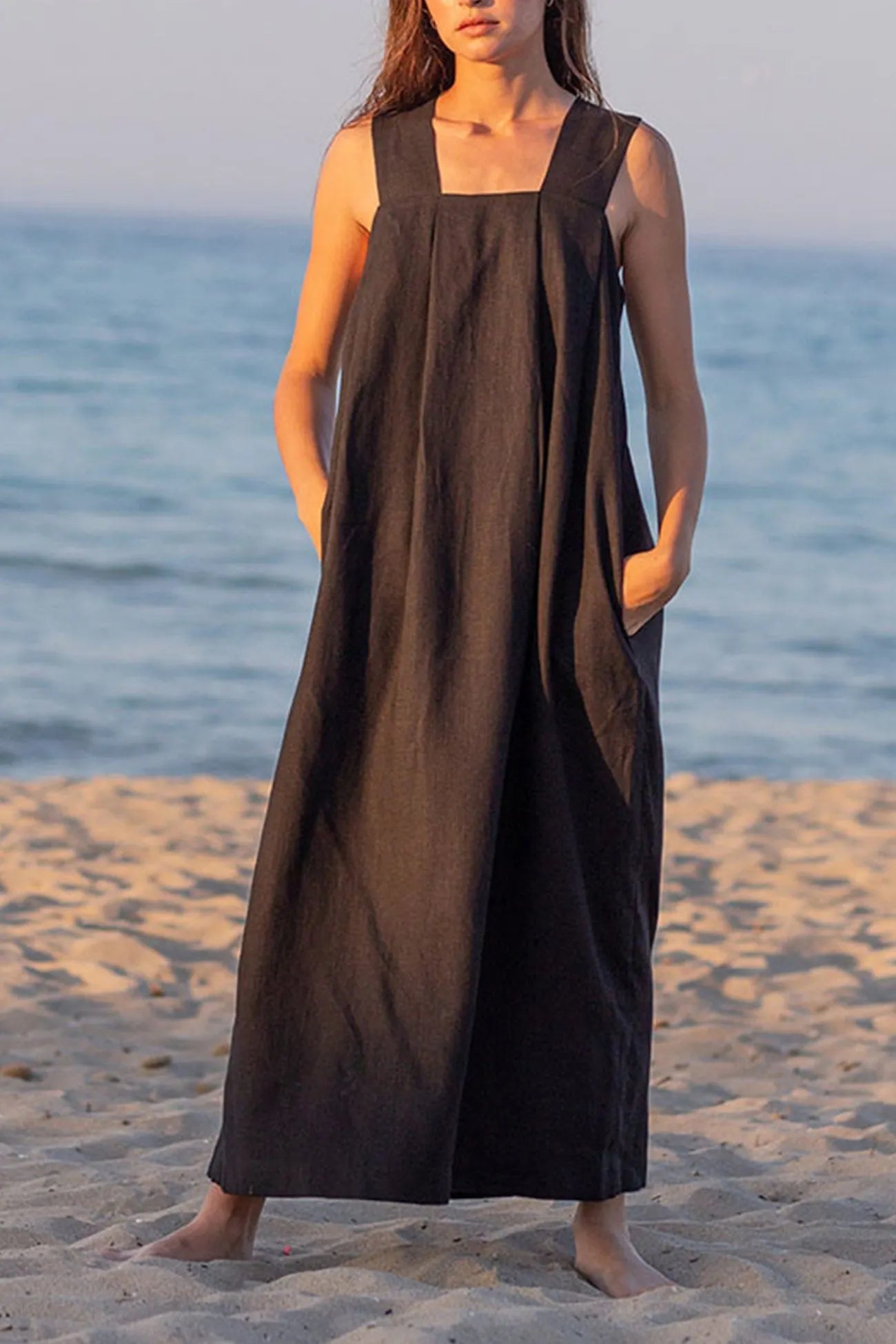 Cotton Linen Tank Dress