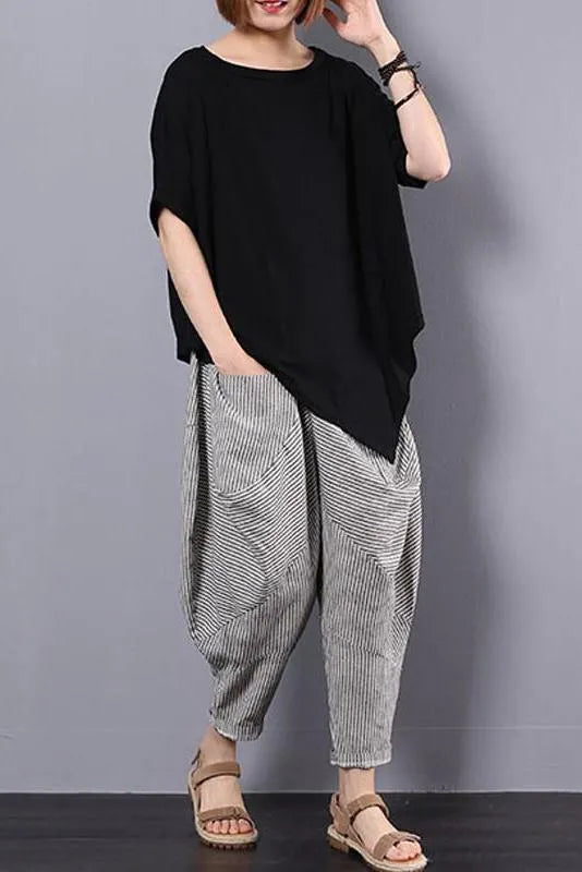 Limited Stock- Irregular Loose 100% Cotton T-shirt