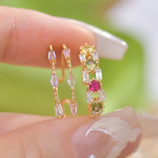 Baroque Gemstone Ring Set