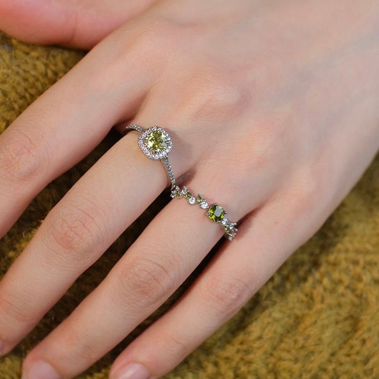 Peridot Poetry Ring
