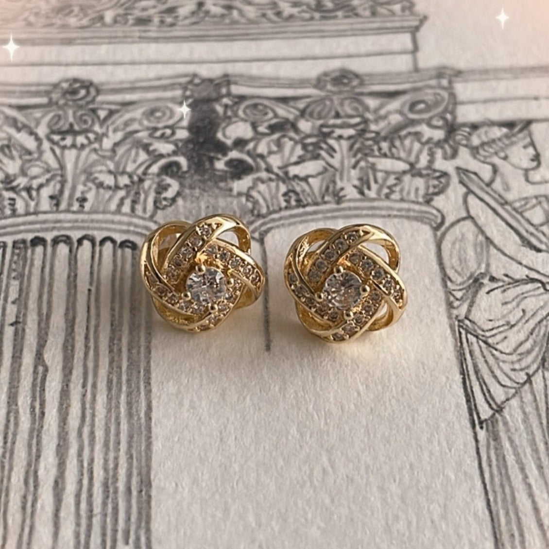 Eleanor Baroque Stud Earrings