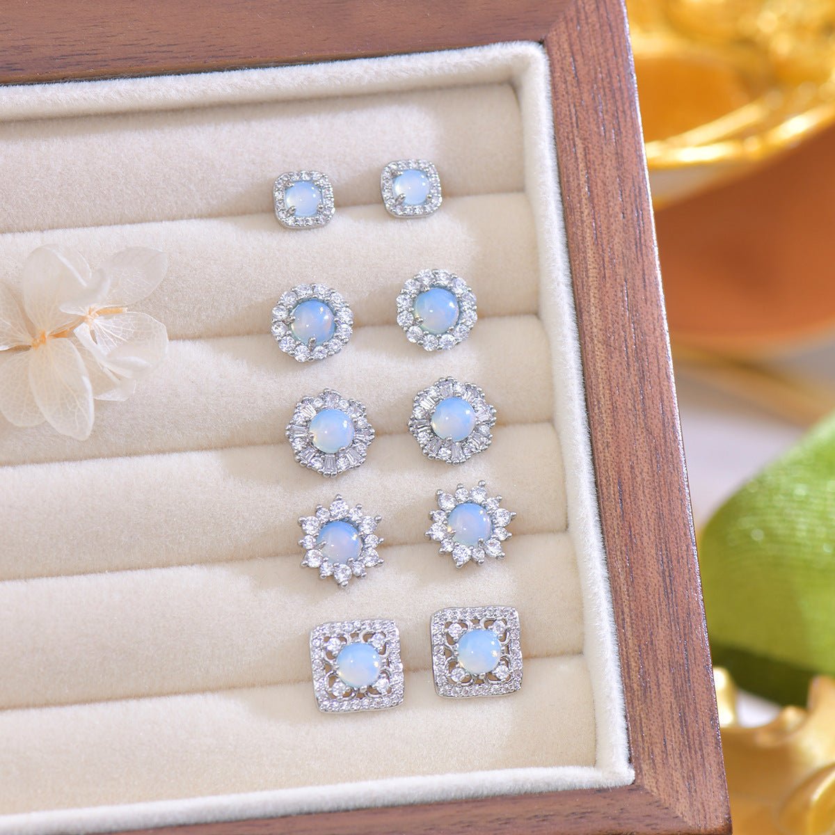 Baroque Stud Earrings - Mikayla