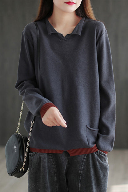 Long-sleeved Loose Top Sweater