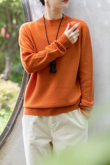 Winter All-match Wool Knitted Sweater Starry Yarn Bottoming Sweater