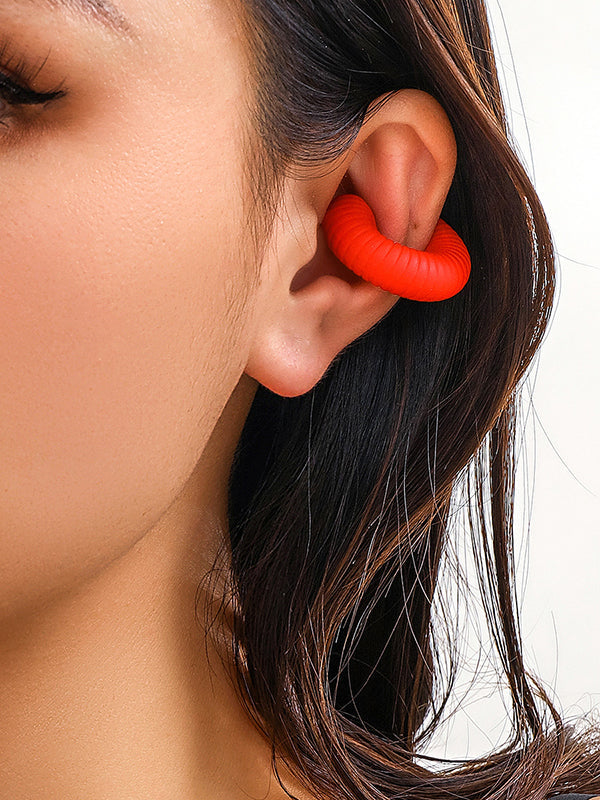 Geometric Color Ear Clip