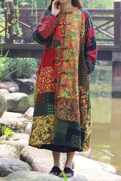 Limited Stock- Retro Color Contrast Coat