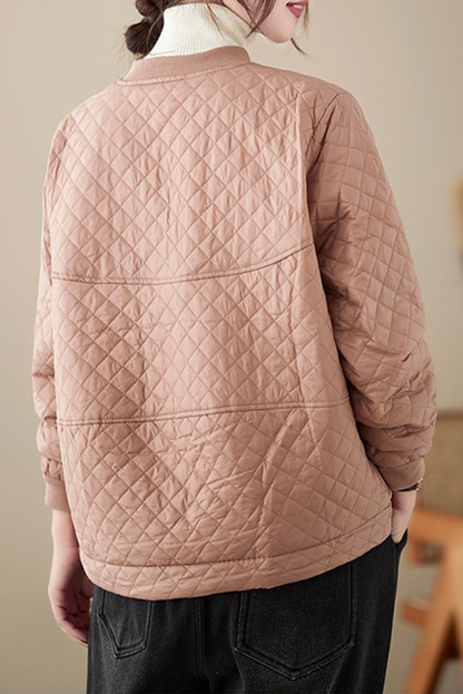 Winter Fleece Lined Cotton Jacket Retro Coat