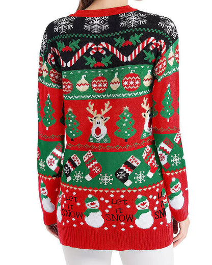 Loose Knit Christmas Cardigan Sweater