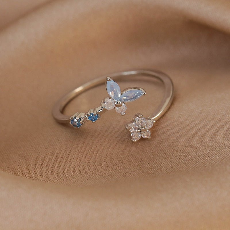 Blue Butterfly Ring