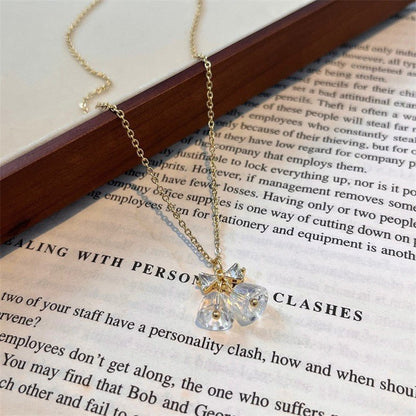Bow and Bell Necklace