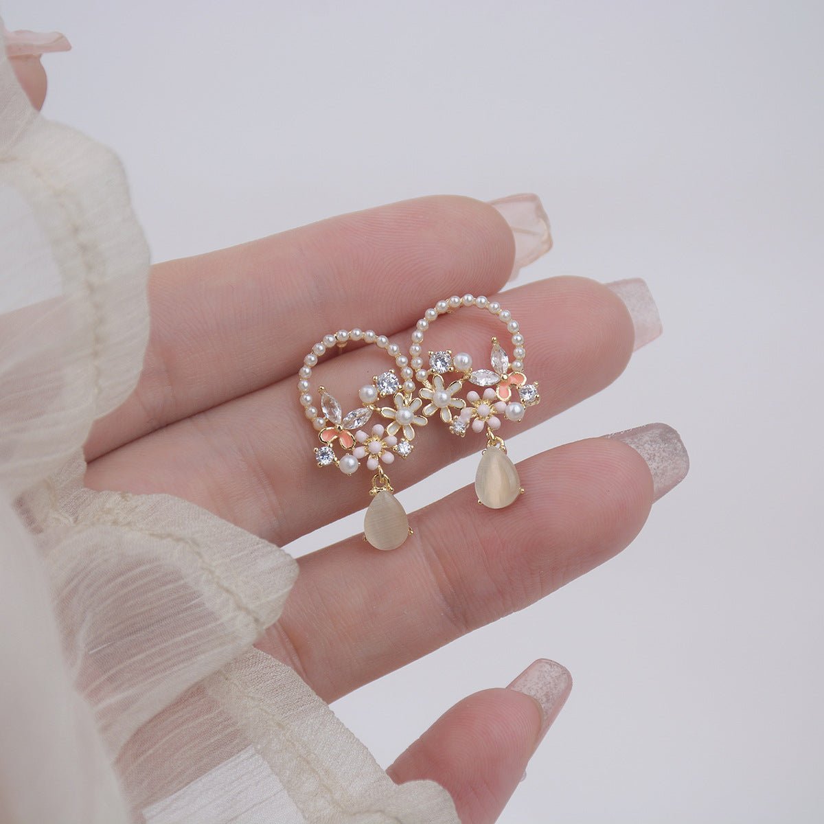 Lyric Butterfly Flower Earrings
