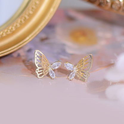 [] Lara Butterfly Stud Earrings