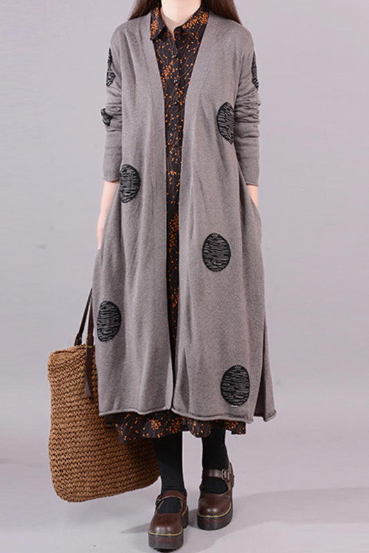 New Loose Pocket Knit Sweater Cardigan Jacket