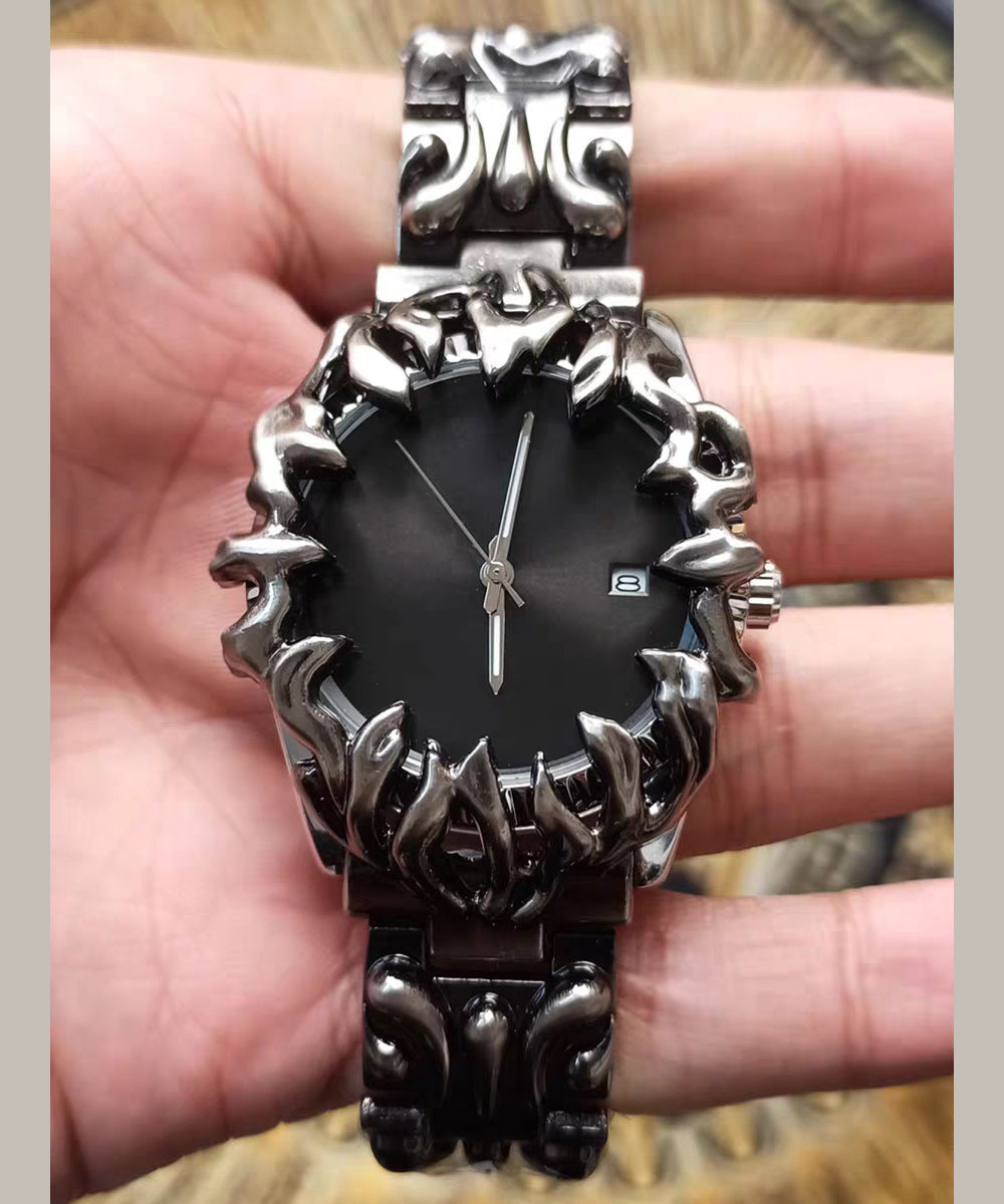 Green Stainless Steel Alloy Quartz Movement Alien Watches