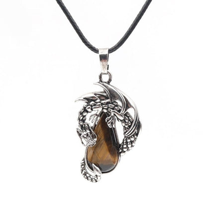 Wyrm Claw Drop Crystal Necklace