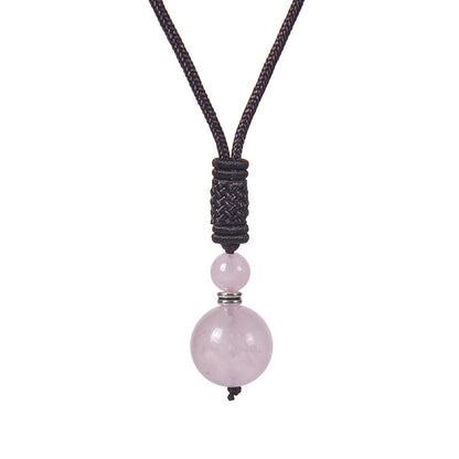 70cm Jade Necklace With Tiger Eye and Amethyst Beads