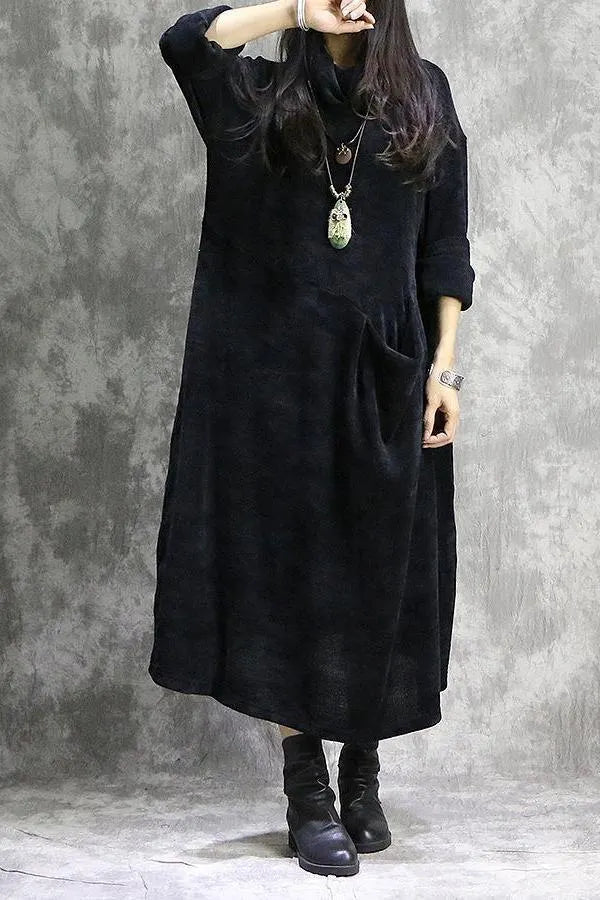 High Neck Maxi Dresses Spring Clothes