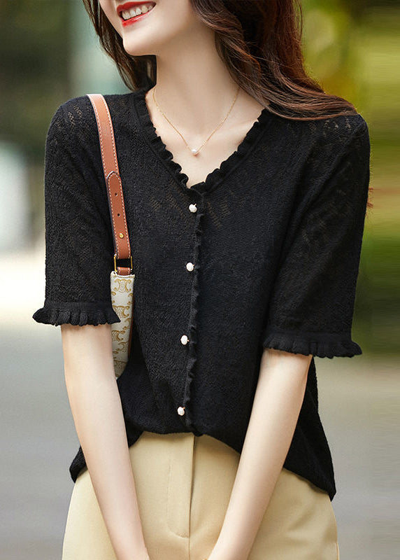 Fungus Edge Short Sleeve T-shirt Summer New