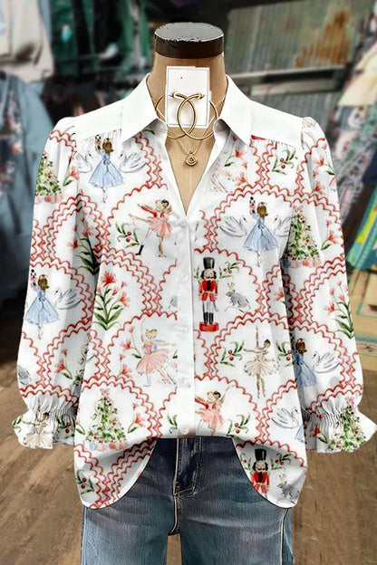 Mary™ - Christmas Nutcracker Print Top