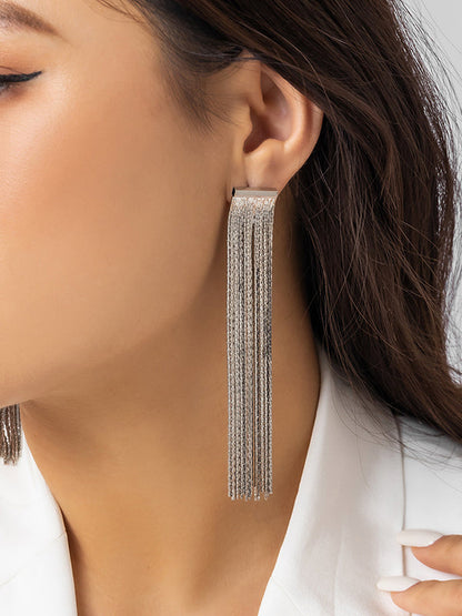 Color Tasseled Earrings Accessories