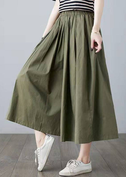 Summer Loose Wide-leg Pants Cropped Trousers