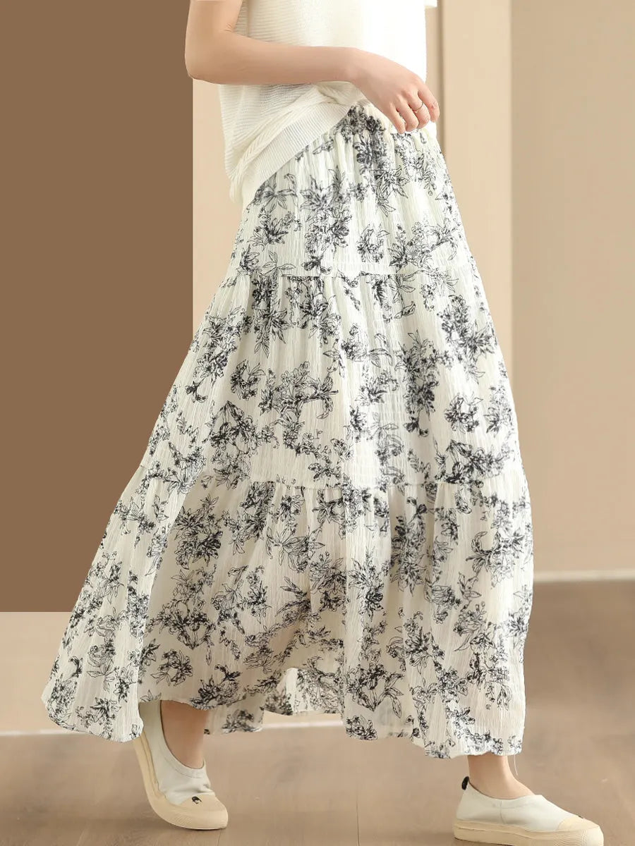 Summer Cotton Loose Skirt