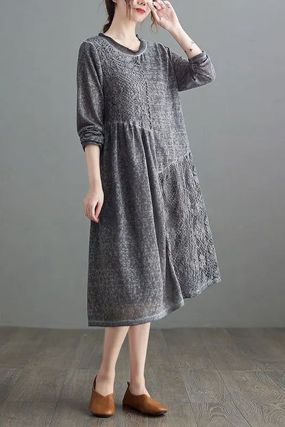 - Lace Panel Dress