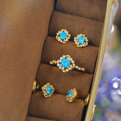 Capri Oceanlight Stud Earrings
