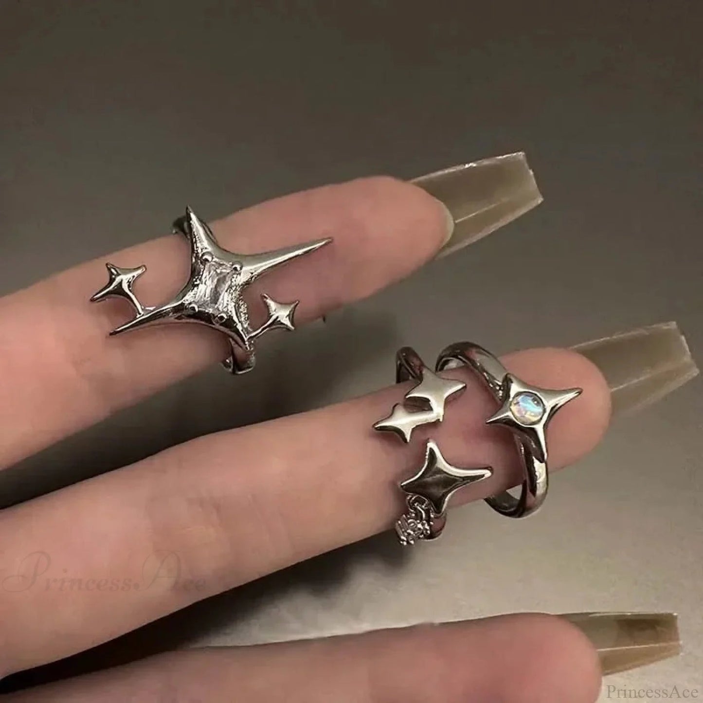 Unpredictable Cross Star Gothic Ring