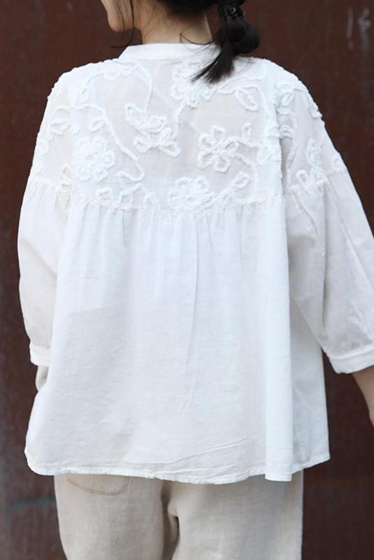 Button Down Blouse Loose Spring Tops