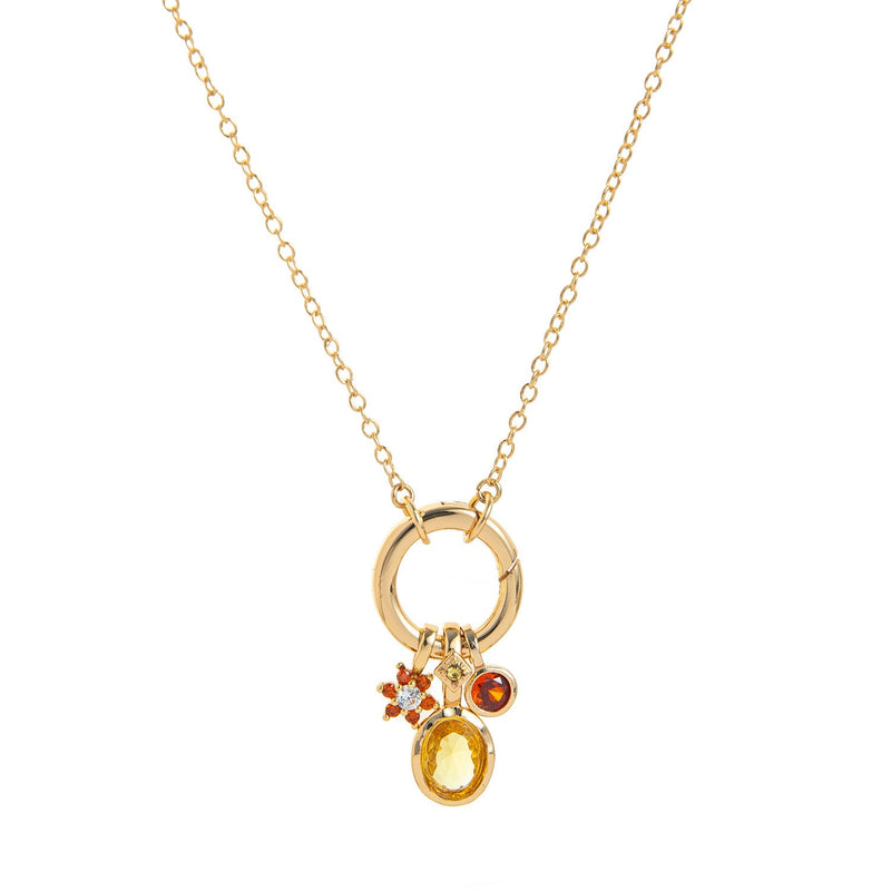 Birthstone Protection Charm Necklace