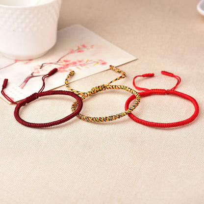Tibetan Red String Bracelet 20-28cm | Spiritual Protection