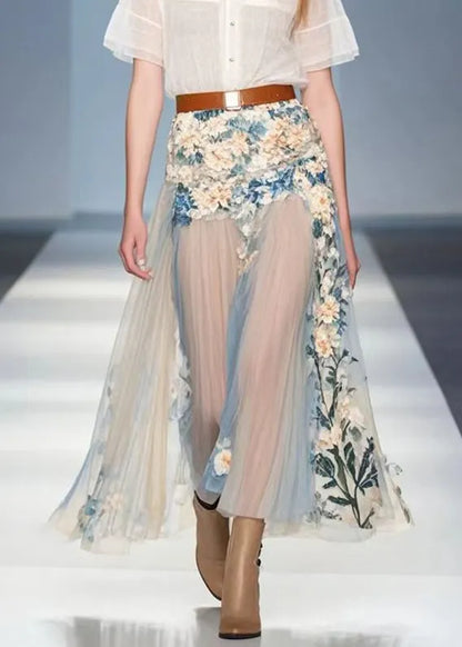 Original Design Silk Pleated Skirt Summer