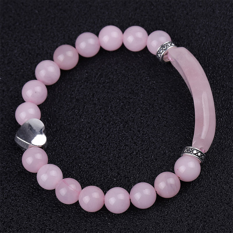 Buddha Stones Natural Crystal Beads Heart Bracelet