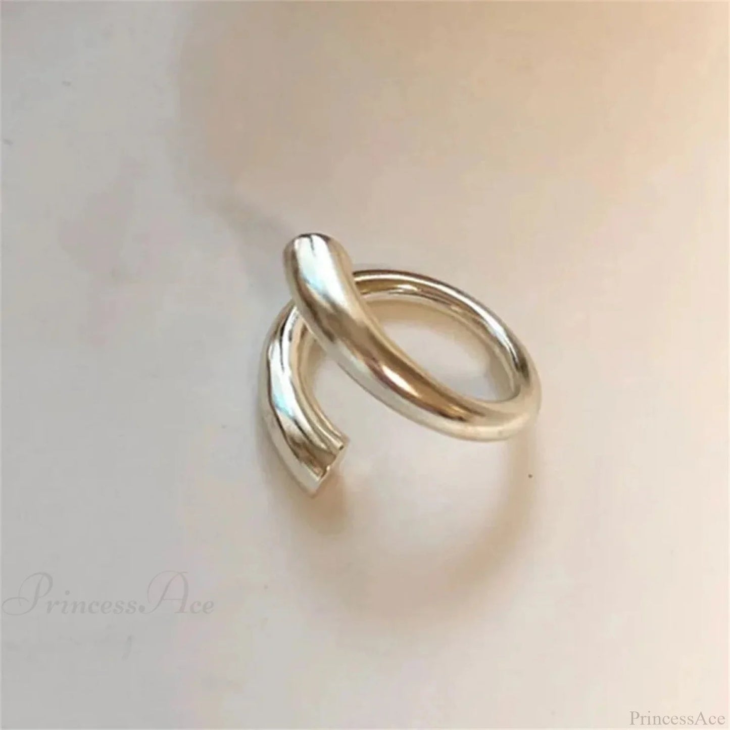 Stylish Silver Simple Gothic Ring