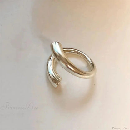 Stylish Silver Simple Gothic Ring