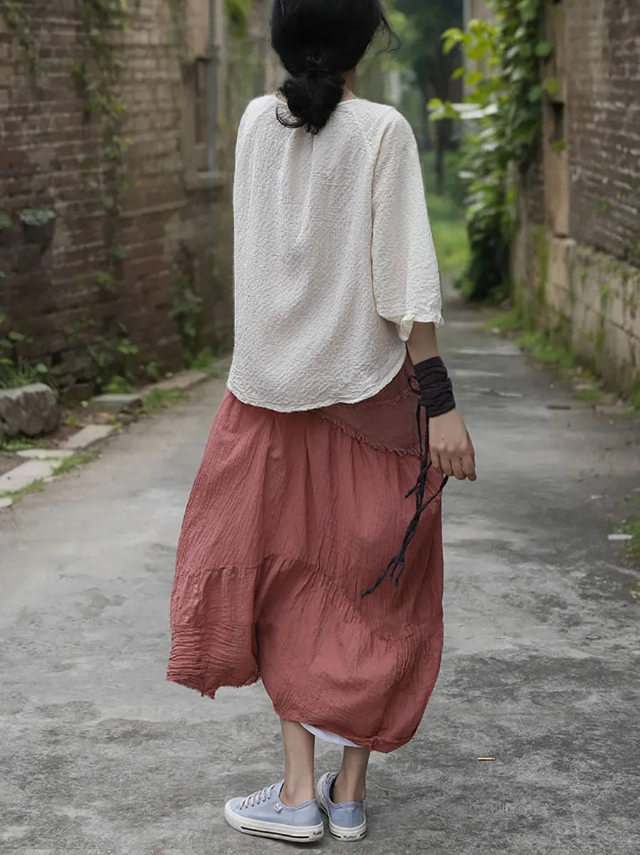 Summer Strap Jacquard Shirt