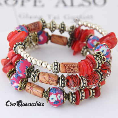 Shell Clay Bracelet