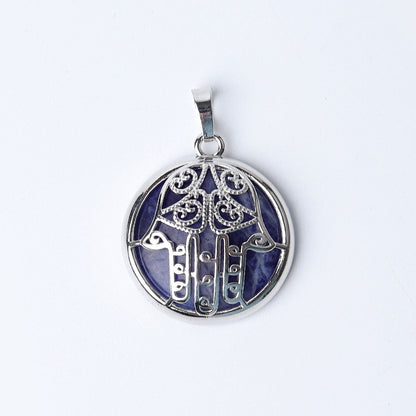 Chakra Hand Wrapped Spiritual Crystal Pendant 1.2 Inch