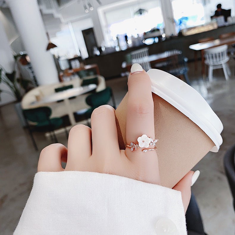 Cherry Blossom Butterfly Ring