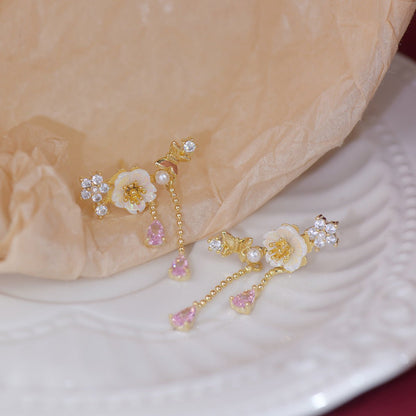 Gianna Cherry Blossom Drop Earrings